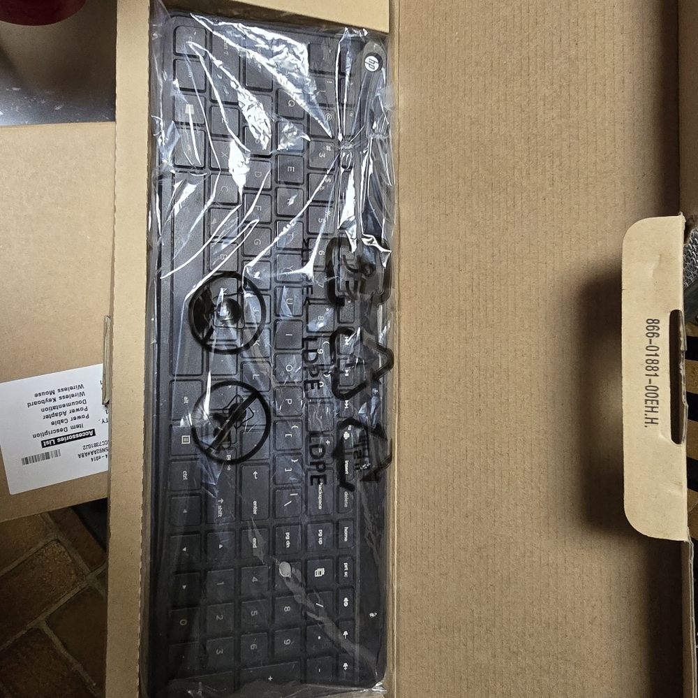 Computer keyboard and mouse